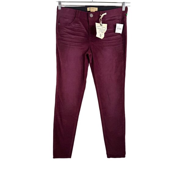 Democracy Ab Technology Corduroy Skinny Pants Size 12 zinfandel - Picture 1 of 10